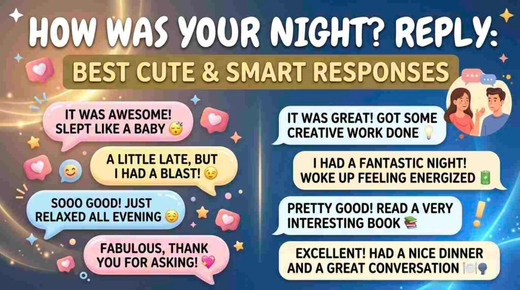how was your night reply