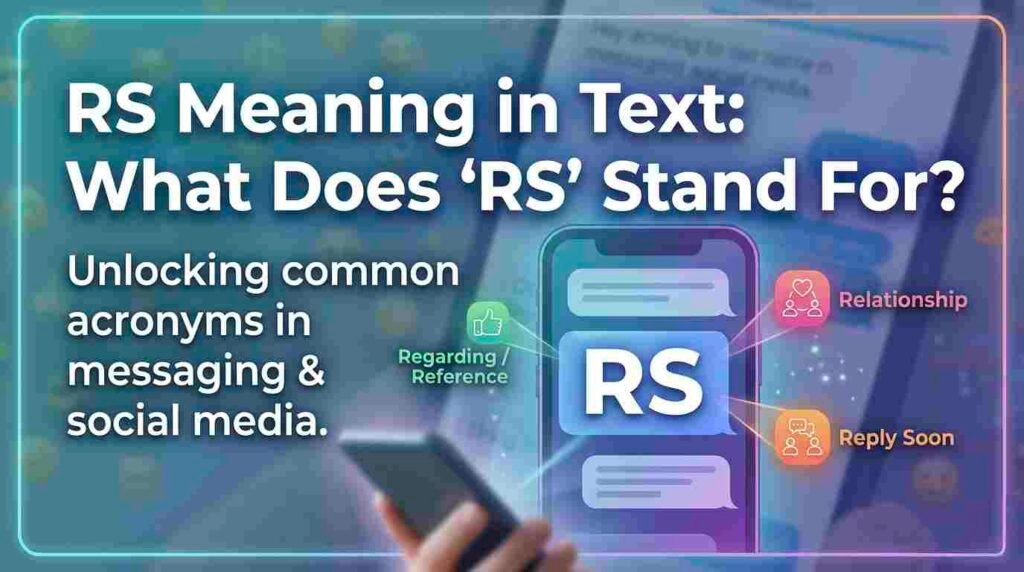 rs meaning in text