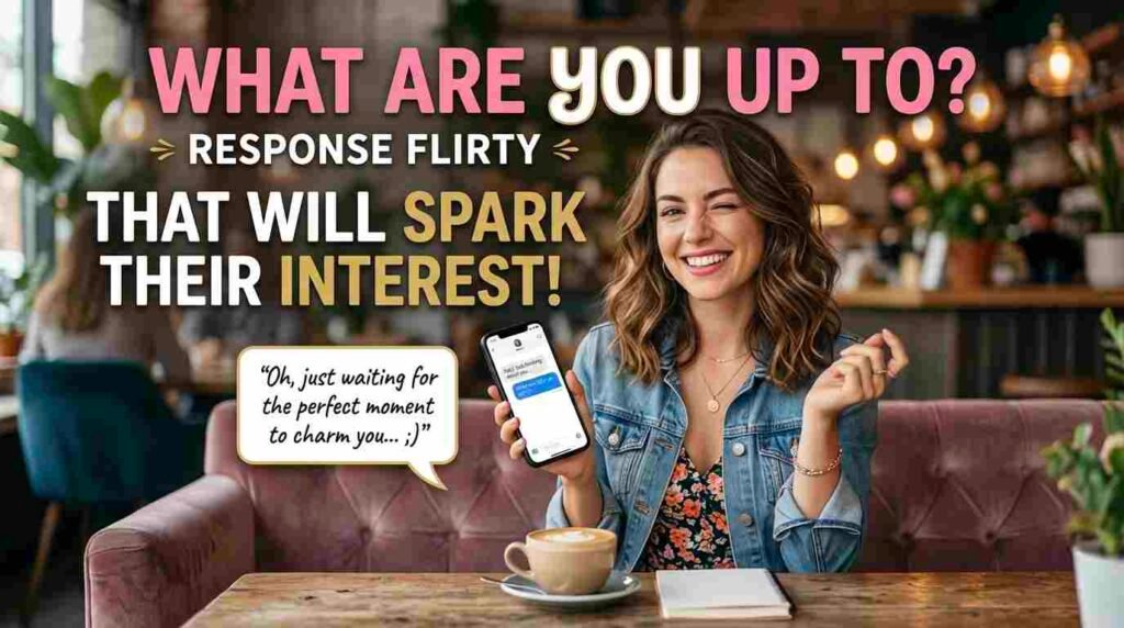 what are you up to response flirty